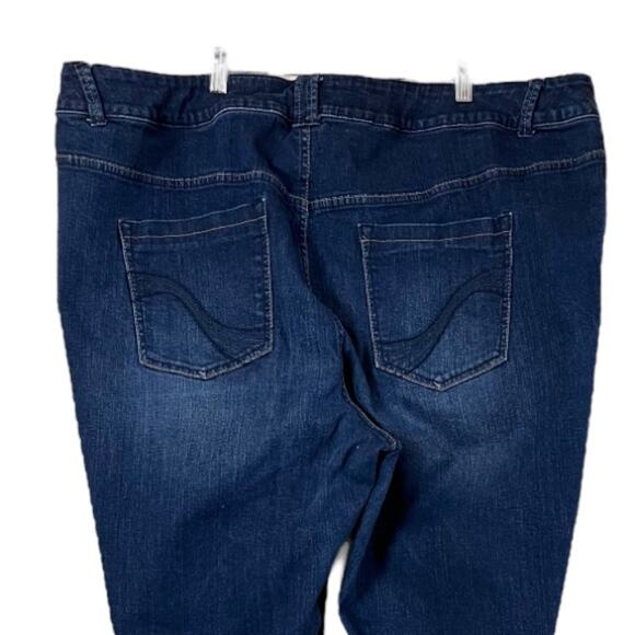 Lane Bryant Jeans Genius Fit High Rise Jegging Skinny Dark Wash Women’s Size 28 - Picture 4 of 6